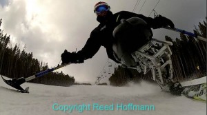 Putting a GoPro on the snow let me get shots like this without risking my expensive gear!