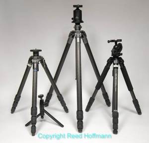 Tripods come in all shapes and sizes, but make sure whatever you buy is both sturdy and easy to use. Photo copyright Reed Hoffmann.