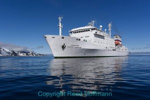 My home for three weeks in July, the "Akademik Sergey Vavilov." Nikon D750, Aperture Priority, ISO 200, 1/1600 at f/8, 18-35mm Nikon f/3.5-4.5 lens at 26mm. Photo copyright Reed Hoffmann.