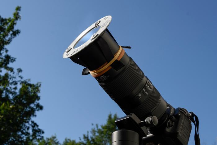 photographing the solar eclipse